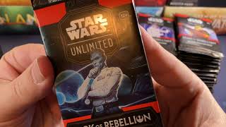 This Game Is The Real Deal Star Wars Unlimited Spark Of Rebellion Booster Box Opening SWU SOR [upl. by Bordie849]