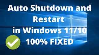 How To Fix Auto ShutdownRestart Problem On Windows 1110 In 2024 [upl. by Sukey]