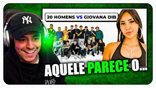 CORINGA REAGINDO A 20 HOMENS VS GIOVANA DIB [upl. by Awram]