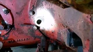 Ford 600 Tractor brake shaft repair and bushing replacement [upl. by Laird]