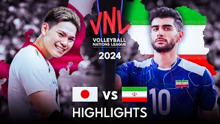 🇯🇵 JAPAN vs IRAN 🇮🇷  Highlights  Mens VNL 2024 [upl. by Weaver353]