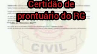 Como tirar certidão de prontuário [upl. by Goren569]