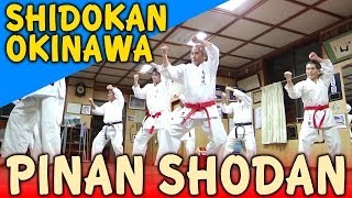 PINAN SHODAN  OKINAWA SHIDOKAN shorin ryu [upl. by Katt]