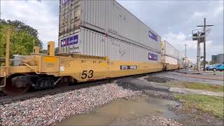 BNSF 6536 Leading WB Intermodal in Olathe KS on September 23 2023 [upl. by Nodyroc]