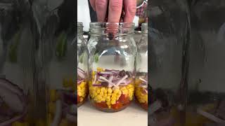 Black Bean Corn Salad  Mason Jar Salad [upl. by Chu583]