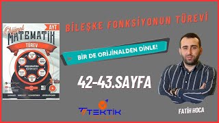 ORÄ°JÄ°NAL TÃœREV 2024 MODEL 4243SAYFA  BÄ°LEÅKE FONKSÄ°YONUN TÃœREVÄ°BÄ°RDE ORJÄ°NALDEN  TEKTIKHOCAM [upl. by Akeimat697]