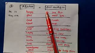 Adjective Phrase Its Forms [upl. by Jan]