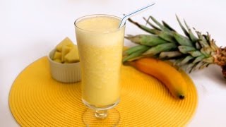 Pineapple Banana Smoothie Recipe  Laura Vitale  Laura in the Kitchen Episode 566 [upl. by Gilburt971]