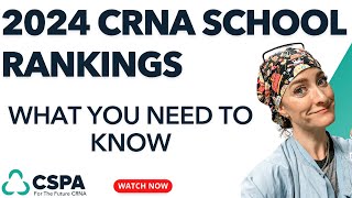 Top CRNA Schools Ranked The 2024 US News Nurse Anesthesiology Program Rankings Report Must Watch [upl. by Siuluj]