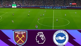 WEST HAM UNITED VS BRIGHTON  PREMIER LEAGUE 20232024  FOOTBALL LIFE 2023 [upl. by Larual988]