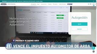 Vence el impuesto automotor de ARBA [upl. by Allebram]