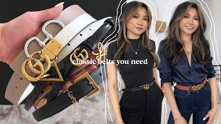 Belts Every Woman Should Own ✨ accessories to build a timeless classic wardrobe  Miss Louie [upl. by Eelrebmyk]