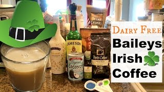 Baileys Almande Irish Coffee Cocktail  Dairy Free  2017 [upl. by Nahsab332]