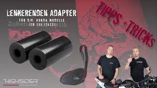 Vorstellung HIGHSIDER D17 Lenkeradapter für die neue Honda CB750 [upl. by Graces]