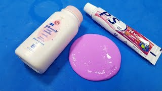 Slime Toothpaste and Powder  How To Make Slime only toothpaste amp Powder [upl. by Eneroc]