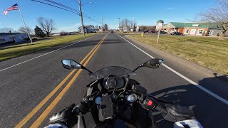 My First Motorcycle 2022 Kawasaki Ninja 400  First time in traffic as a beginner rider  POV [upl. by Reynold]