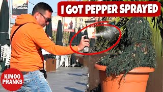 BUSHMAN Gets PEPPER SPRAYED After Scaring a Psycho Guy INSTANT KARMA Bushman Prank 2024 [upl. by Nehte]