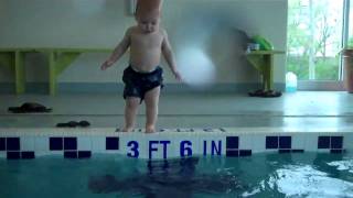 Swimming 17 month old baby [upl. by Triplett224]