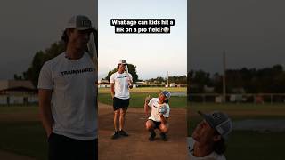 What age can kids first hit MLB HRs baseball baseballlife [upl. by Riatsila]