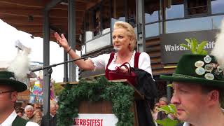 Herbstfest Rosenheim 2018  Gabriele Bauer  Eröffnung Lorettowiese [upl. by Llirret]