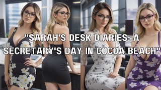 quotSarahs Desk Diaries A Secretarys Day in Cocoa Beachquot AI Art Model Sarah [upl. by Meter661]