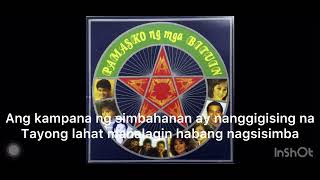 Kampana ng Simbahan with lyrics InShot [upl. by Nalym624]