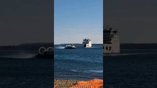 Isle of Wight Hovercraft races Ferry ⛴️ ferry hovercraft isleofwight portsmouth sea [upl. by Thar]