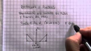 Transformaciones isométricas 06 Traslación Simetria Rotación [upl. by Oidale458]