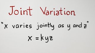 Joint Variation  Equation and Constant of Variation  Grade 9 Math Second Quarter [upl. by Ymot]