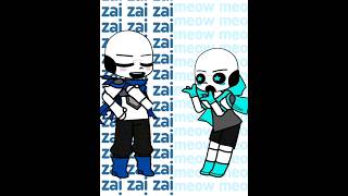 Canon Swap Sans and Fanon Swap Sans zai zai zai meow meow meow trend [upl. by Eidnar]