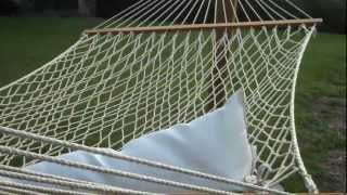 How to Hang a Hammock between Treated Posts with Support Cables [upl. by Wilmer]