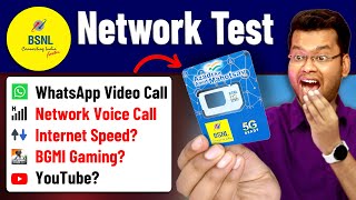 BSNL Sim Speed Test  15 Tests  BSNL 3G Speed BSNL 4G or 5G BSNL YouTube amp BSNL Calling Test [upl. by Aiken507]