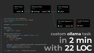 custom ollama task in 2 min with 22 LOC [upl. by Oderfla]