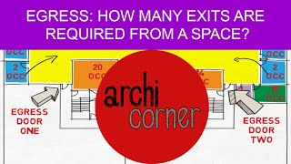 AC 013  Egress How many exits are required from a space [upl. by Lawson]