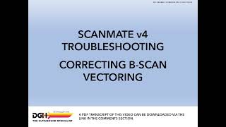 Scanmate v4 Troubleshooting Image Video Vectoring Errors [upl. by Alisun]