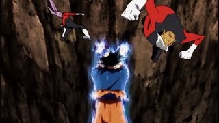 Ultra Instinct Goku vs Toppo and Dyspo DBS [upl. by Turtle]