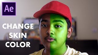 Changing Skin Color in a Video After Effects Tutorial [upl. by Malvia]