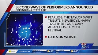 Next wave of free concerts announced for Indiana State Fair [upl. by Eillek]