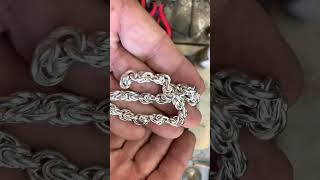 Part 2 Making A Silver Moscow Anchor Bit Bracelet trending short shorts handmade art viral [upl. by Suolkcin]