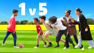 Can I Win 1v5 Football Match vs My Family [upl. by Allene331]