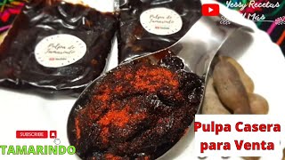 PULPA CASERA de TAMARINDO para VENTA o mesa de Snaks Receta Fácil 100 Casera viral like [upl. by Okiram919]