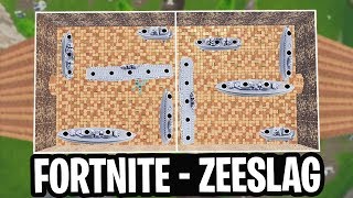 EXPLOSIEVE ZEESLAG v3 MINIGAME  Fortnite Battle Royale Playground Nederlands [upl. by Yelrahc]