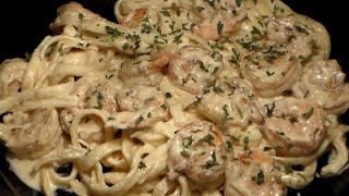 How To Make The BEST Shrimp Fettuccine Alfredo Homemade Cajun Shrimp Fettuccine Alfredo Recipe [upl. by Occer926]