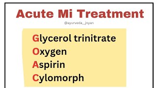 quotAcute MI Treatment Made Easy GOA Calling Mnemonic for Heart Attack Managementquot [upl. by Nhepets]