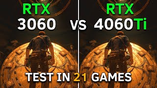 RTX 3060 vs RTX 4060 Ti  Test In 21 Games at 1080p  2023 [upl. by Ennairej600]