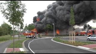 29052012 Großbrand beim Fahrradversand Rose in Bocholt [upl. by Danczyk144]