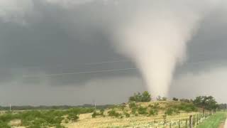 INSANE TORNADO from the inside with Dominator 3 near Windthorst Texas [upl. by Anairad]