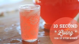 How to Make Pink Lemonade  10 Second Living [upl. by Aem]