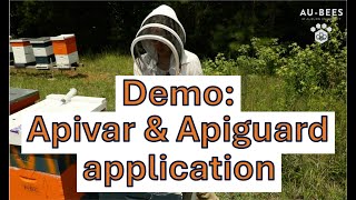 Demo Summer application of Apivar and Apiguard [upl. by Thirzia455]