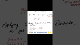 How to use Componendo and Dividendo Rule iitjee jeemains spectrumofmathematics [upl. by Weiser494]